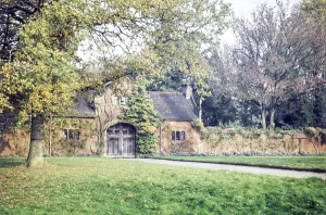 Historic gatehouse building Hever Castle, Hever, Kent, England, UK 1960