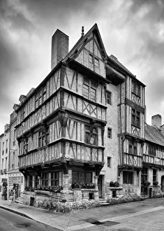 Historic half-timbered house, Maison a pans de bois de la rue des Cuisiniers