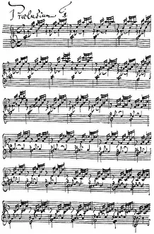 Historic handwriting, Das Wohltemperierte Klavier