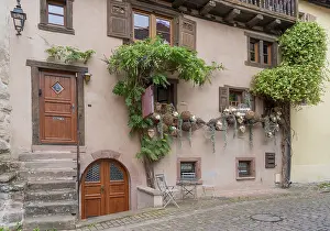 Historic house facade seen in Turckheim