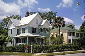 Historic houses in St. Augustine, Florida, USA 1963