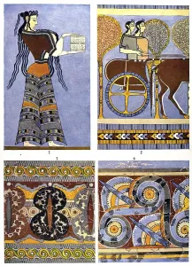 Historic illustration, Aegean ornaments
