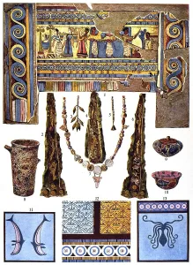 Historic illustration, Aegean ornaments