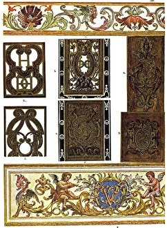 Historic illustration, French ornaments