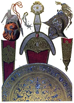 Historic illustration, French ornaments