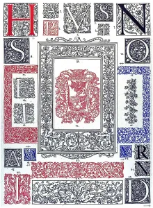 Historic illustration, French ornaments