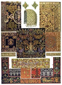 Historic illustration, French ornaments