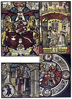 Historic illustration, German ornaments