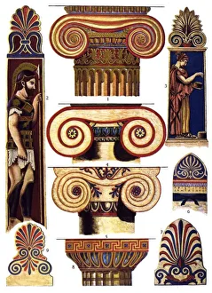 Historic illustration, Greek ornaments