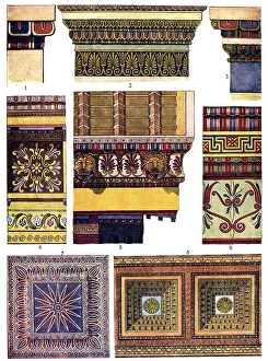 Historic illustration, Greek ornaments