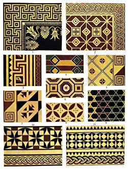 Historic illustration, Greek ornaments