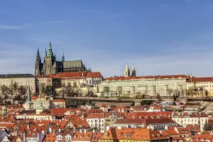 Historic lesser town of Prague with castle