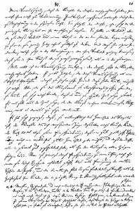 Historic manuscript, 1766, page from Laokoon by Gotthold Ephraim Lessing