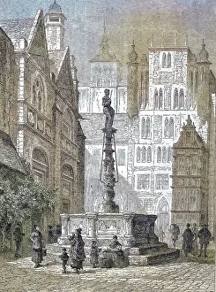The historic market square of Hildesheim