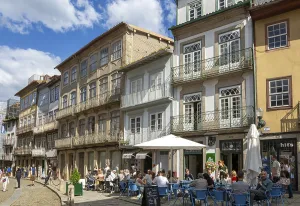 Historic medieval buildings in city centre