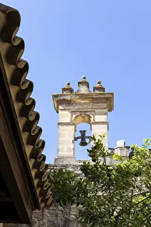 Historic Moorish fortress in the middle of a city