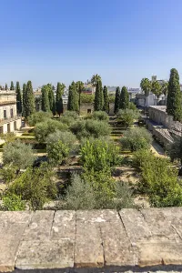 Historic Moorish fortress in the middle of a city