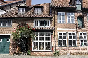 Historic Old Town Luneburg - typical brick architecture