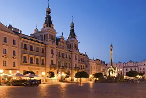 Historic old town of Pardubice on the Labe