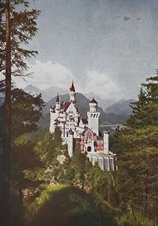 Historic photo of Neuschwanstein Castle