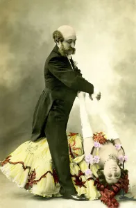 Historic photograph, couple dancing, around 1915