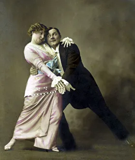 Historic photograph, couple dancing, around 1915