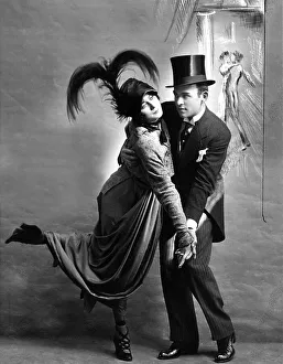 Historic photograph, couple dancing, around 1918