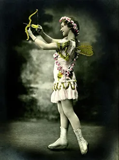 Historic photograph, Cupid, around 1900