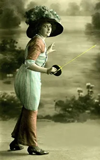 Historic photograph, fashion parody