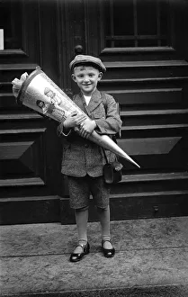 Historic photograph, first day of school