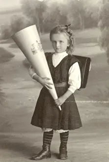 Historic photograph: first day at school