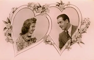 Historic photograph, flirt, around 1940