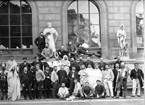Historic photograph, group of artists, around 1914