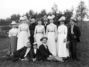 Historic photograph, group photo, around 1910
