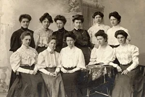 Historic photograph: home economics class