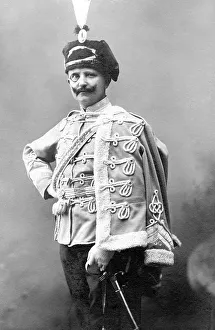 Historic photograph, hussar, around 1920