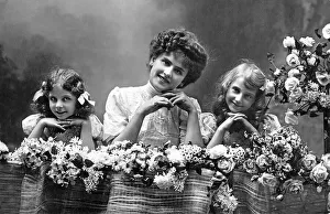 Historic photograph, mother with her two children