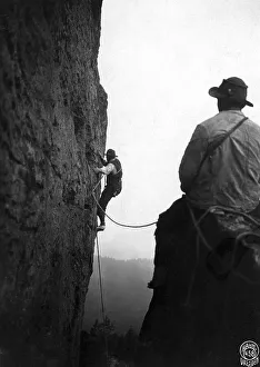 Historic photograph, mountain climber, around 1930