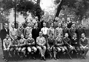 Historic photograph, schoolclass of boys