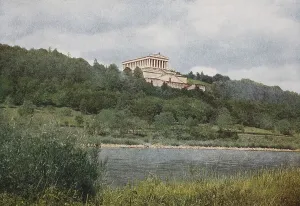 Historic photograph of the Walhalla on the Danube