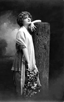 Historic photograph, woman, yearning for love