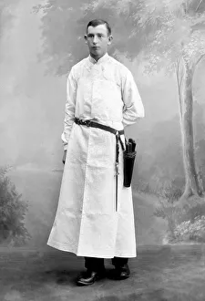 Historic photograph, young butcher