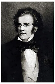 Historic portrait, Franz Schubert