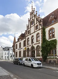Historic post office in late English Gothic style
