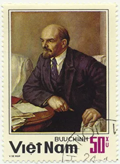 Historic postage stamp, Vladimir Ilyich Ulyanov