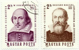 Historic postage stamps, William Shakespeare