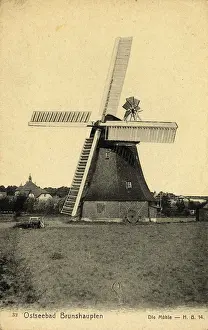 Historic postcard around 1900, Baltic resort Brunshaupten i