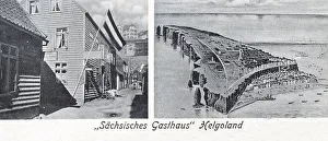 Historic postcard about 1900 Helgoland Germany