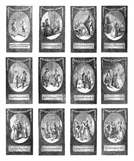 Historic print, copper engravings