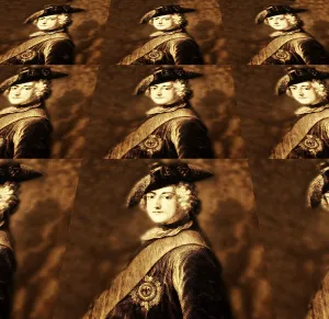 Historic print, engraving, digitally processed